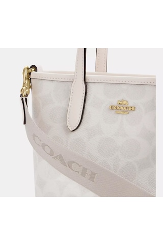 Coach City Mini Tote Kadın Çanta Beyaz