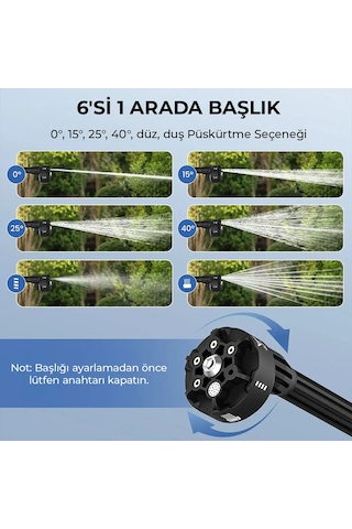 Şarjlı Oto Yıkama Makinesi Kablosuz Basınçlı Araç Yıkama Tabancası Siyah