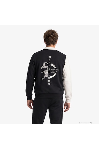 Unıted4 Regular Fit Erkek Sweatshirt Sılas Siyah