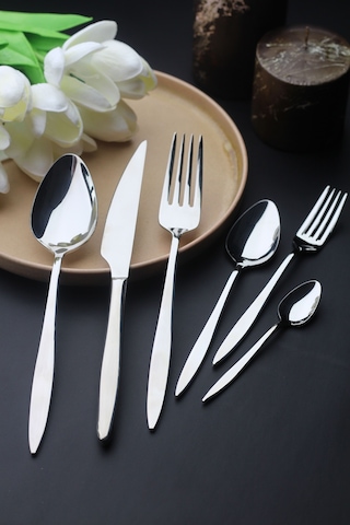 Ares 12 Kişilik 72 Parça Çatal Kaşık Bıçak Takımı Metal