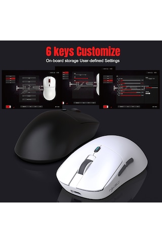 Reedark "hxsj T68 Kablosuz Oyun Faresi: 12000dpı, 3 Modlu, Uzun Pil Ömrü, 7 Programlanabilir Tuş" 001
