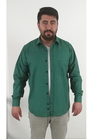 Tousus Regular Fit Pitikareli Vual Erkek Gömlek Kls-4016-tss Yeşil