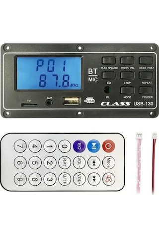 Class Usb-130 Aux Usb-Sd-Bluetooth Çevirici Kumandalı