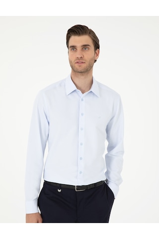 Pierre Cardin Erkek Açık Mavi Gömlek Desenli 50294729-vr003 Açık Mavi