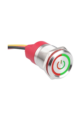 Wd19t-p1-ec 19mm Dokunmatik Touch Metal Buton - Çift Renk