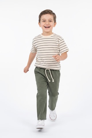 Miababy Müslin Pantolon Süprem Tişört 2li Takım Haki