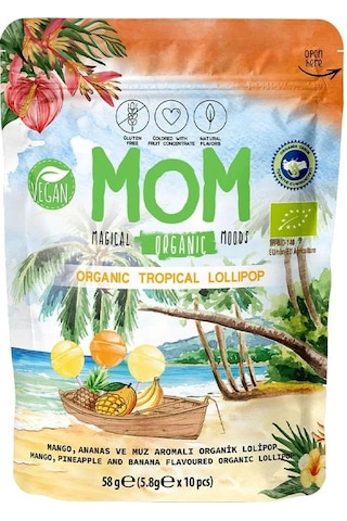 MOM Organik Lolipop Karışık Set Meyveli + Tropikal