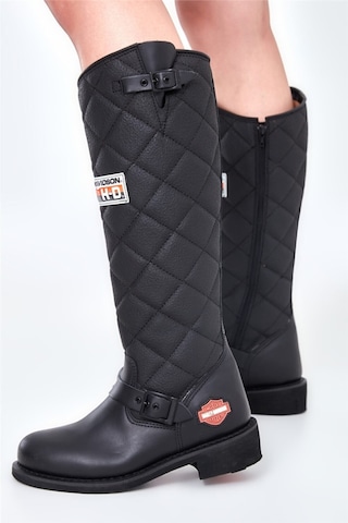 Harley Davidson LACONIA HI 646 Unisex BLACK / YAĞLI DERİ Çizme