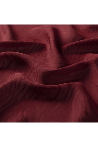 İpekevi Monogram Şal - Zebra Desenli - Bordo Bordo