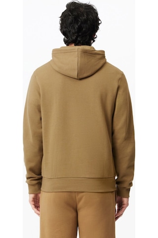 Lacoste Men's Classic Hoodie Sweatshirt Erkek Ayarlanabilir Kapüşonlu Organik Pamuk Sweatshirt Bej