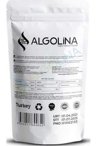 Algolina Spirulina Tozu 1 Kg "Türkiye'Nin Ilk I"