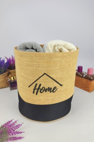 Digithome Hasır Çok Amaçlı Düzenleyici Organizer Mini Yuvarlak Saksılık Siyah - Cly-j1025 Siyah