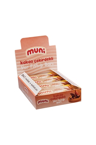 Kakao Çekirdekli Yer Fıstığı Barı, 40 G X 12 Adet