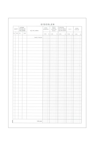 Yumuşak Kapak 25x35 İşletme Defteri 40yaprak