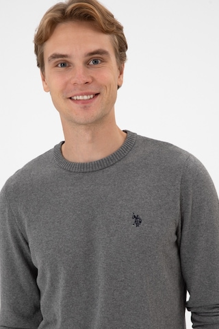 U.s. Polo Assn. Erkek Gri Melanj Kazak /triko 50313713-vr086 Gri Melanj