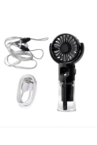 Peka Mini Şarjlı El Fanı 3 Kademeli Su Buharlı Mini Fan