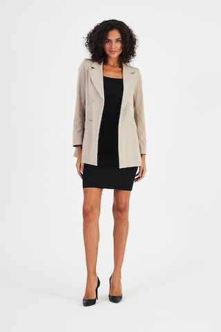 Alexandergardı Ekoseli Astarsız Cepli Kruvaze Blazer Ceket B24-00202 001
