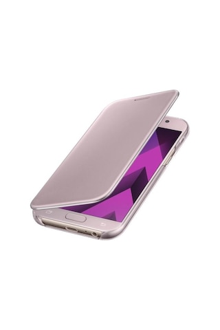 Galaxy A5 2017 İle Uyumlu Clear View Cover Kılıf Pembe Ef-za520cpegww
