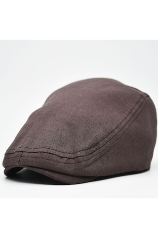 Şapkadan Erkek Kasket Keten Yazlık Flat Cap Şapka 45645dr57137