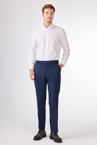 Dufy Lacivert Örgü Desen Slim Fit Casual Takım Elbise Lacivert