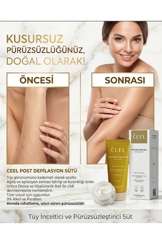The Ceel Post Depilatory Milk 80ml - Tüy İnceltici Ve Pürüzsüzleştirici Süt