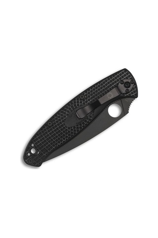 Spyderco Resilience Black Lightweight Black Blade Plainedge Kamp Çakı Siyah
