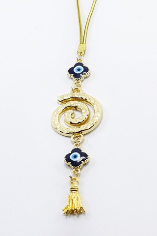 Gold Renkli Çiçekli Dokulu Girdap Araba Dikiz Ayna Süsü Tarz Yeni