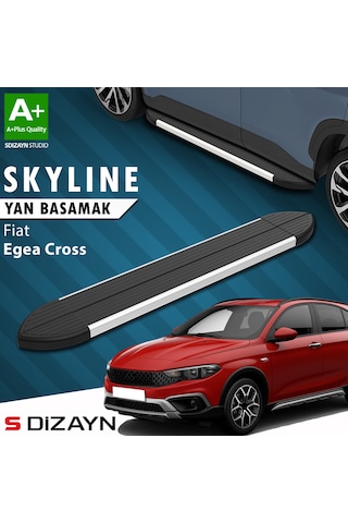 S-dizayn Fiat Egea Cross Skyline Aluminyum Yan Basamak 183 Cm 2020 Üzeri A+ Kalite