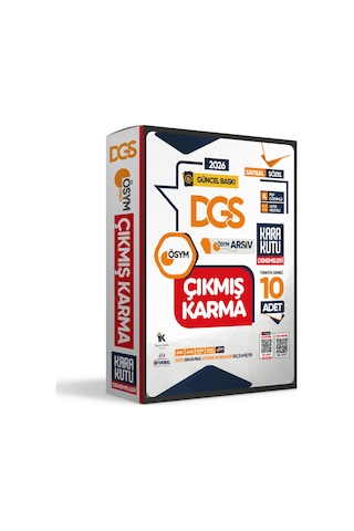 2026 DGS Sayısal-Sözel-TM ÖSYM Çıkmış Karma Kara Kutu 10lu Deneme Paketi Türkiye Geneli D. Çözümlü