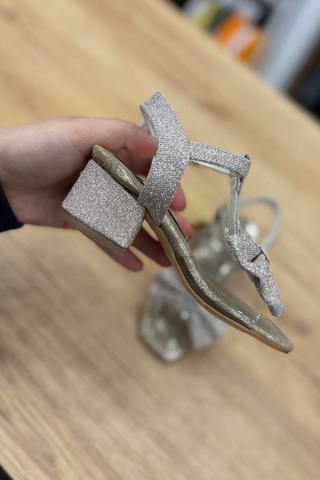 Rocky Mat Rose Golt Kız Çocuk Topuklu Ayakkabı-mat Rose Gold Altın