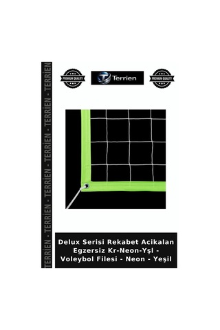 Delux Serisi Rekabet Acikalan Egzersiz Kr-neon-yşl - Voleybol Filesi - Neon - Yeşil