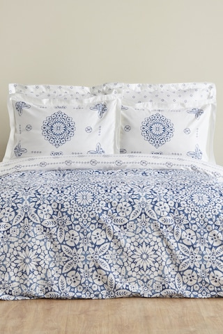 Karaca Home Ida Mavi %100 Pamuk Tek Kişilik Nevresim Takımı 200.22.11.0392 Mavi