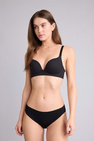 Defacto Micro Kaplı Pedli Balensiz Tişört Bra G9517ax26smbk81 Siyah-bk81