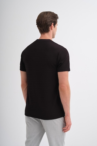 Cazador Bisiklet Yaka Erkek Siyah T-shirt 40470 Siyah