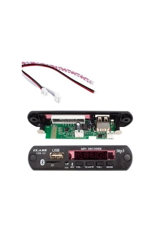 Class Tf-123 Bluetooth Oto Teyp Çevirici Dc 12 Volt Bt-speaker Usb Sd Çevirici Aux Girişli, Dr1235