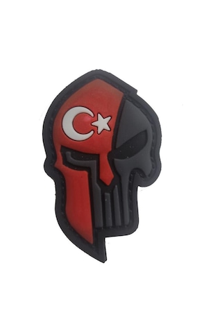Armoris Özel Seri Outdoor Aksesuar Süs Çanta Arması Single Sword Kuru Kafa Plastik - Peç