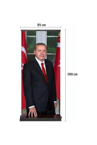 Cumhurbaşkanı Poster Baskılı Pro Roll Up Banner 85x200cm No:1 Diğer