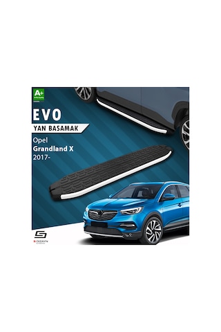 S-dizayn Opel Grandland X Evo Aluminyum Yan Basamak 183 Cm 2017 Üzeri