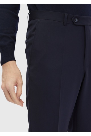 Ramsey Lacivert Modern Fit Klasik %100 Yün Pantolon lacivert navy Blue