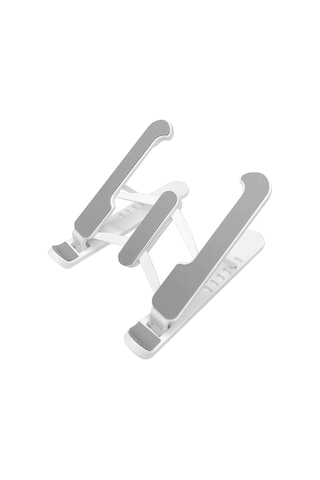 Wezone Beyaz Çift Uçlu Cihaz Ayakçılığı - 7 Seviye Yükseklik Ayarlı, Katlanabilir, Soğutucu Ve Ergonomik Tasarım