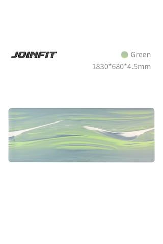 Joinfit Profesyonel Doğal Kauçuk Yoga Matı Desenli 4,5 Mm Yeşil