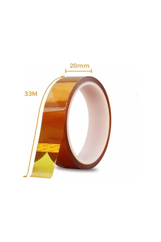 Kapton Bant 20mm X 30 Metre Yüksek Düşük Sıcaklık -73c 260c