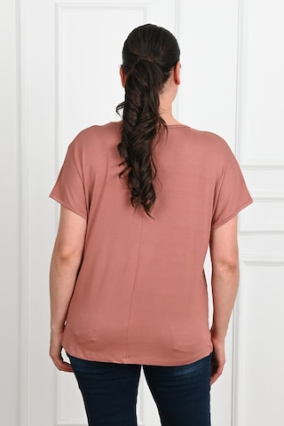 Kadın V Yaka Büyük Beden T-shirt 1486-23 001