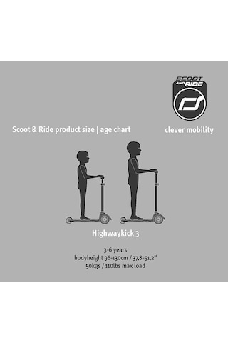 Scoot And Ride Highwaykick 3 Led Tekerlekli Çocuk Scooter Kiwi 17