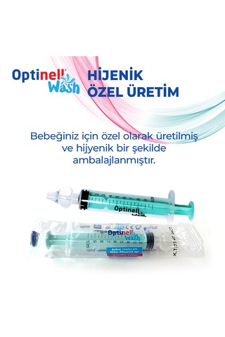 10 'lu Şırıngalı Burun Aspiratörü Bebek Burun Temizleme Aparatı 1 Şırınga 10 Ml Enjektörü