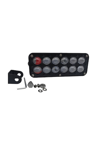 Offroad Sis Lambası Kırmızı-mavi-beyaz -sarı Çakarlı Beyaz Sarı Çakarlı / Lass382