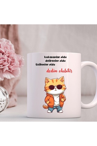 Kıskananlar Oldu Tasarımlı Espirili Kupa Bardak