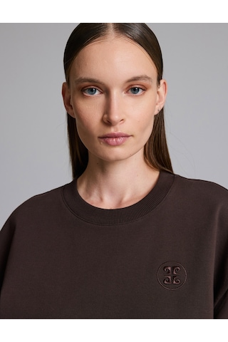 Pierre Cardin Kahverengi Oversize Sweatshirt 50333429-vr029
