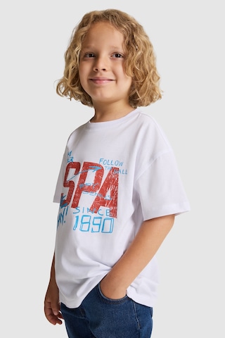 U.S. Polo Assn. Erkek Çocuk Beyaz Tişört 50327017-vr013
