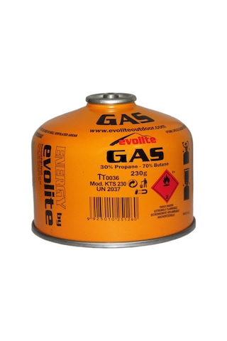 Evolite Butane Propane Vidalı 230 Gr. Ocak  Kartuşu Siyah